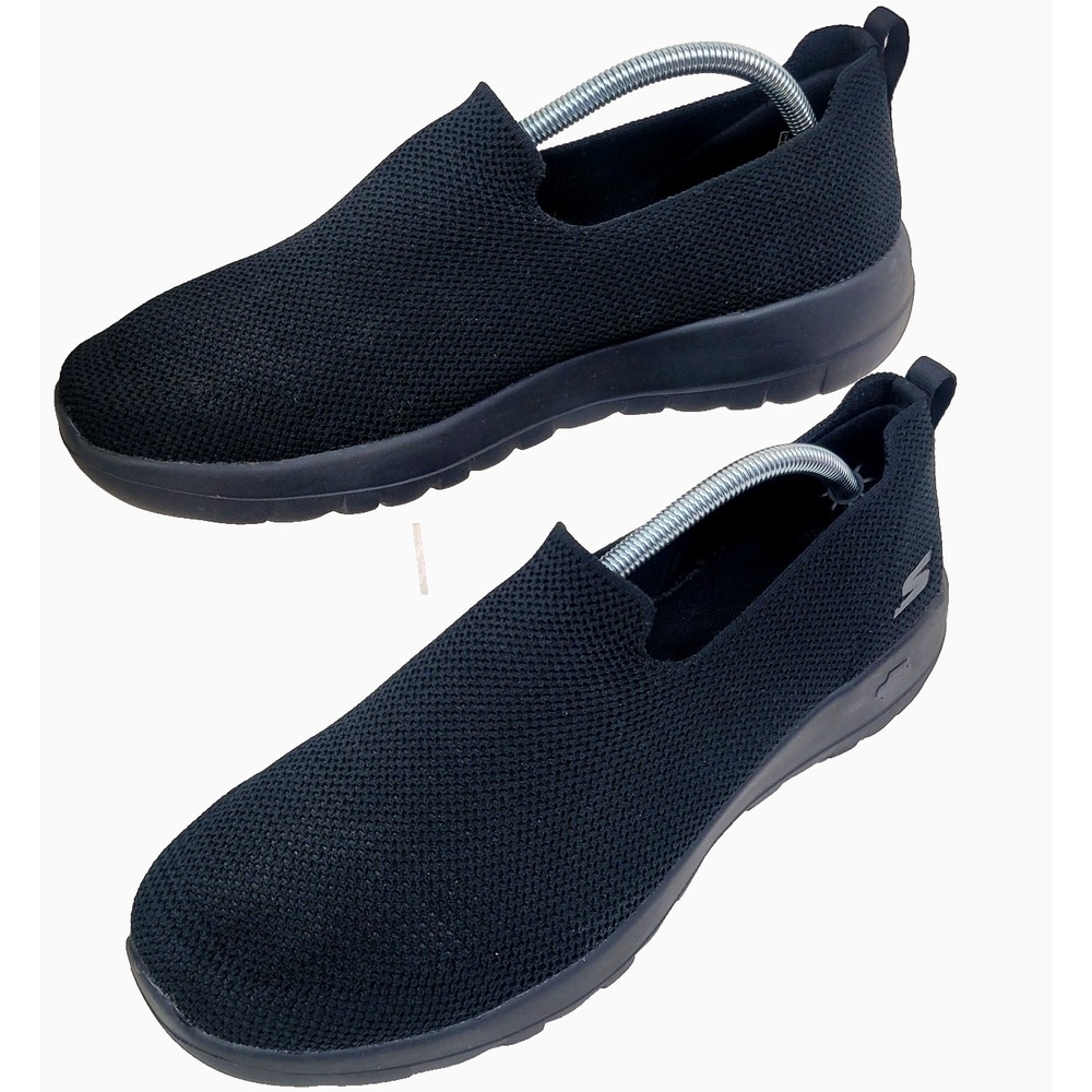 SKECHERS Performance Go Walk Joy Black Stretch Fit Basketweave Knit Womens Sz 11